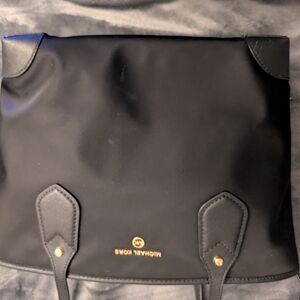 Michael Kors Black Nylon & Leather Tote Bag